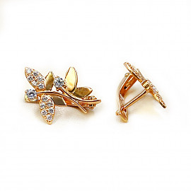 Серьги из золота с цирконом 01-200557760