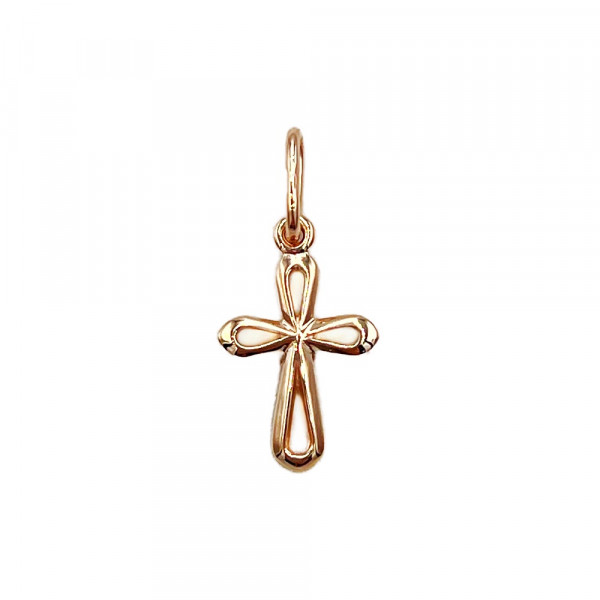 Золотий хрестик червоного кольору