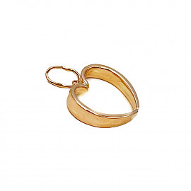 Золотий кулон у червоному кольорі «Серце»