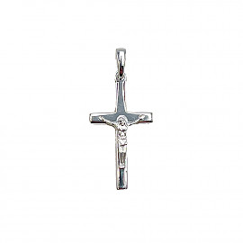 Крестик из золота белого цвета 01-200827760