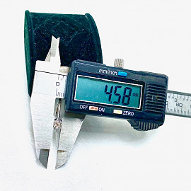 Каблучка з золота білого кольору з жовтими діамантами