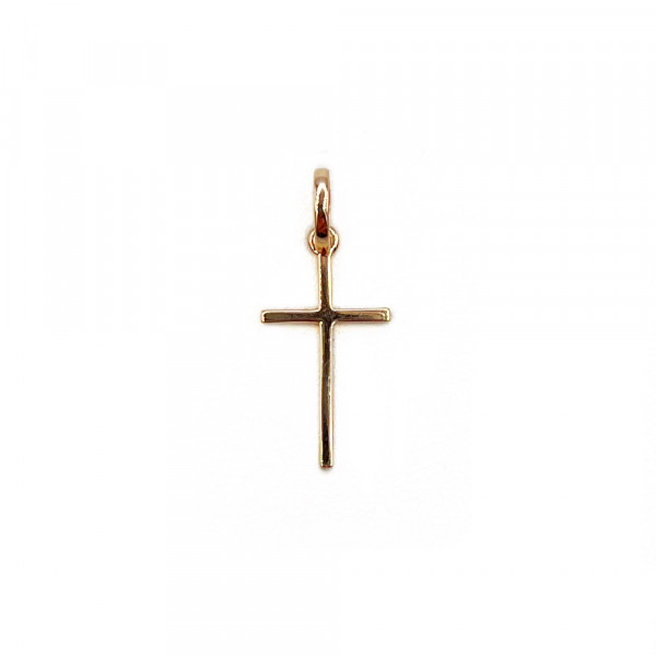 Крестик из красного золота