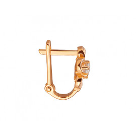 Сережки з золота з цирконом