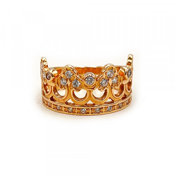 Золотое кольцо с цирконом