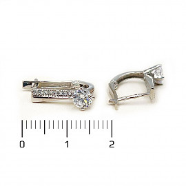 Серьги из золота с цирконом
