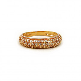 Золотое кольцо с цирконом 01-200750061
