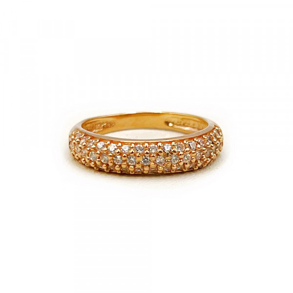 Золотое кольцо с цирконом