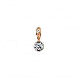 Кулон из золота с цирконом 01-200761061