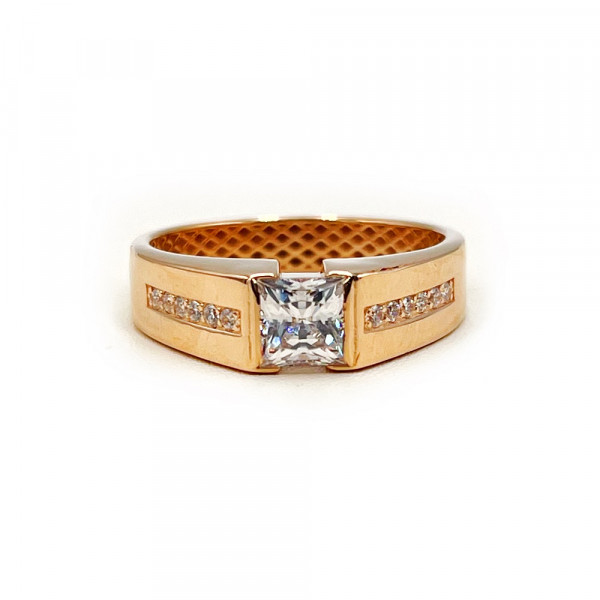 Перстень з золота з цирконом