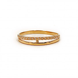 Золота каблучка з цирконом 01-200838961