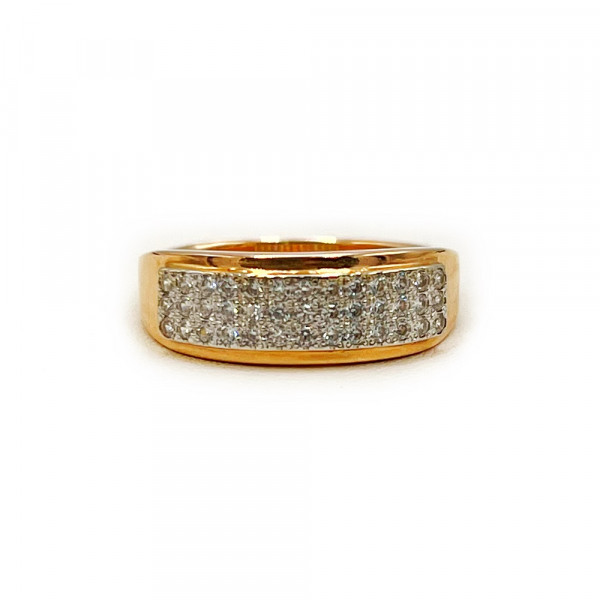 Кольцо из золота с цирконом