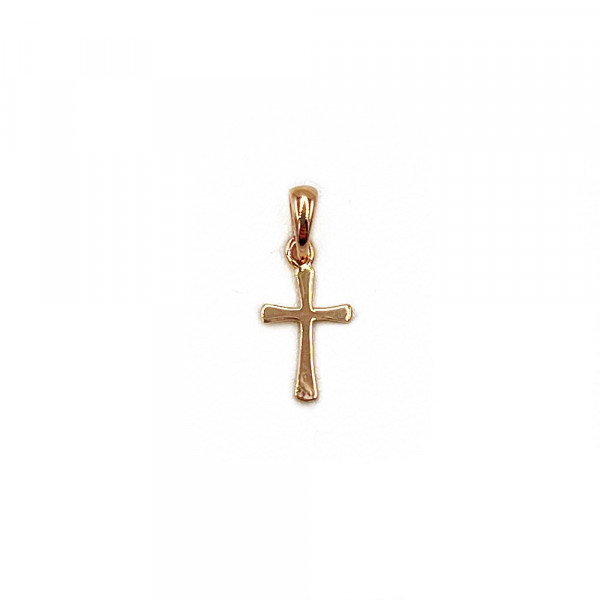 Хрестик з золота червоного кольору