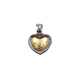 Кулон з жовтого з білим золота 01-200819862