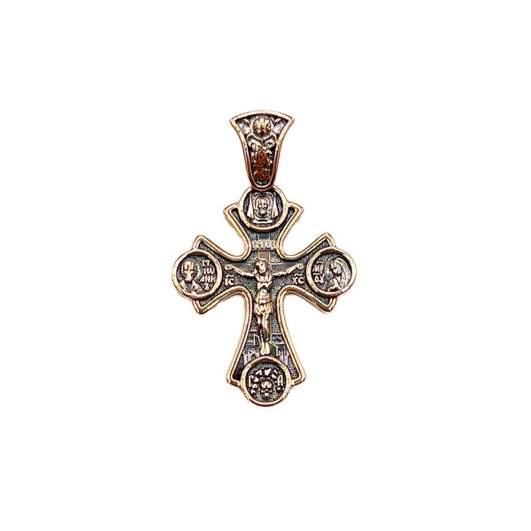 Крестик из красного золота