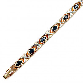 Браслет з золота з цирконом 01-200916062