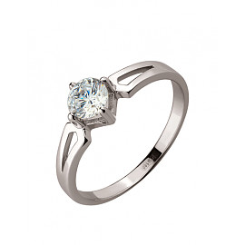 Кольцо из золота с цирконом 01-19094363