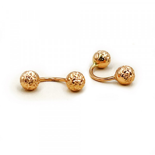 Серьги из золота в красном цвете