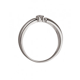 Кольцо из золота с белым бриллиантом