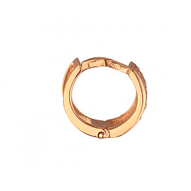 Золоті сережки у червоному кольорі з цирконом