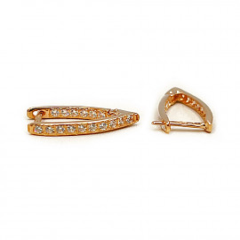 Серьги из золота с цирконом 01-200752864