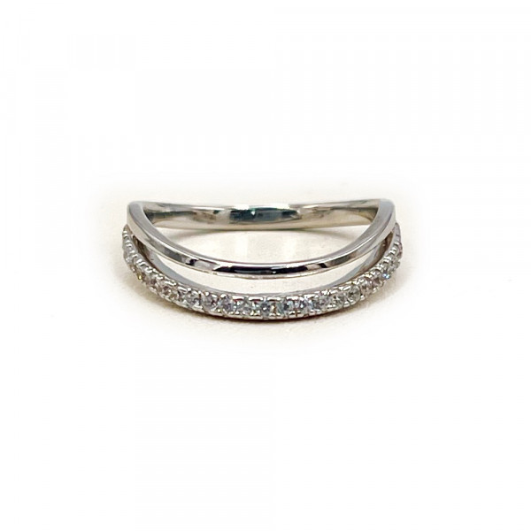 Каблучка з золота з цирконом