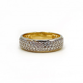 Кольцо из золота с цирконом 01-18832465