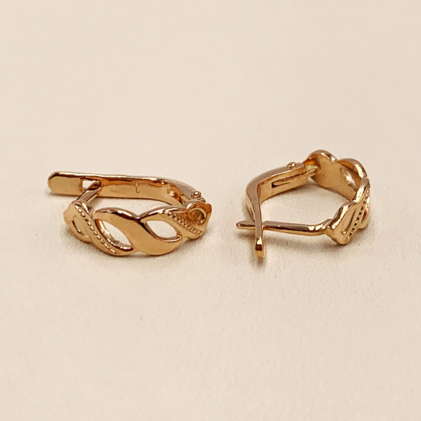 Серьги из красного золота