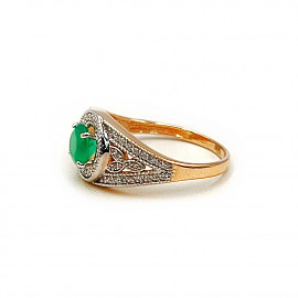 Кольцо из золота с цирконом