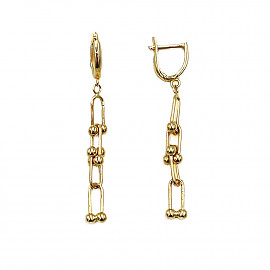 Сережки з золота жовтого кольору 01-200878265