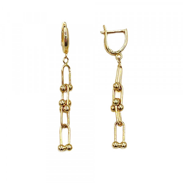 Сережки з золота жовтого кольору