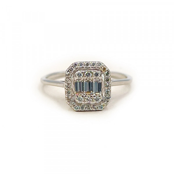 Каблучка з золота з цирконом