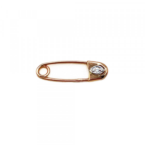 Золота шпилька з цирконом