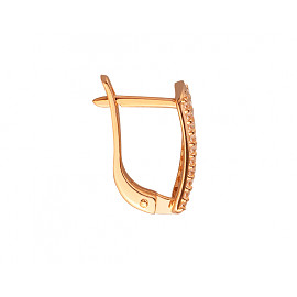 Сережки з золота з цирконом