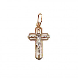 Хрестик з золота у червоному кольорі 01-200799766