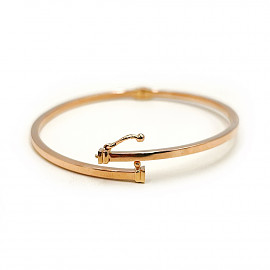 Золотий браслет червоного кольору