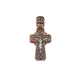 Хрестик з золота червоного з білим кольору 01-200893266