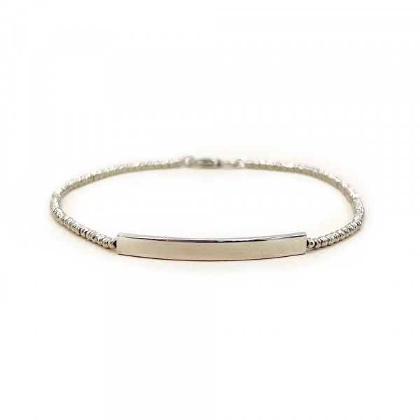 Золотий браслет білого кольору