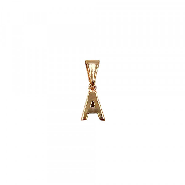 Золотий кулон «Літера А»