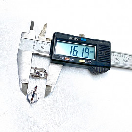 Золотые серьги в белом цвете с белыми бриллиантами