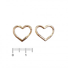 Серьги из красного золота