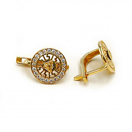 Серьги из золота с цирконом 01-200033768