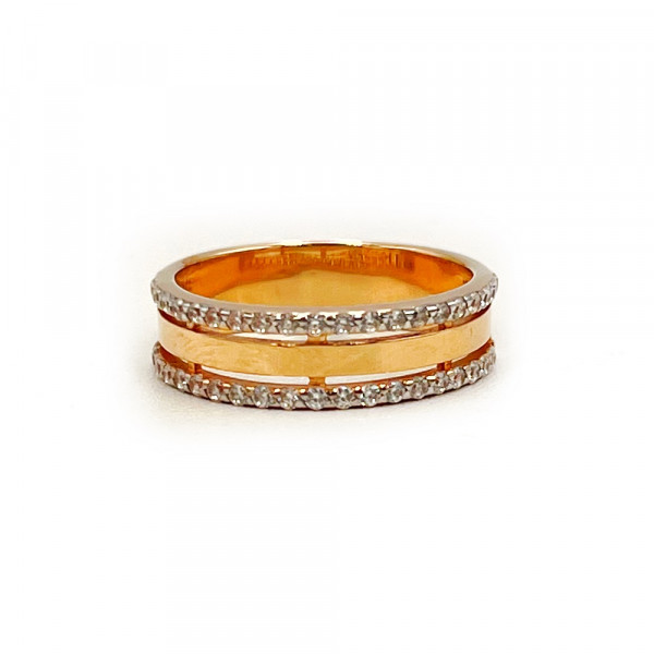 Золота каблучка з цирконом