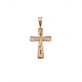 Крестик из золота красного цвета 01-200863068