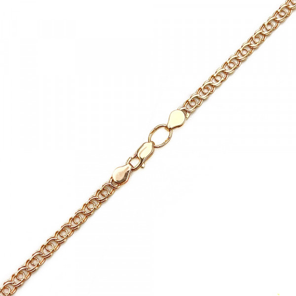 Золотая цепочка в красном цвете