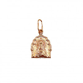 Золота ладанка червоного кольору 01-200107869