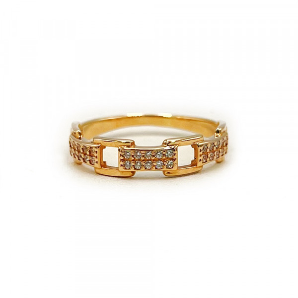 Золотое кольцо с цирконом