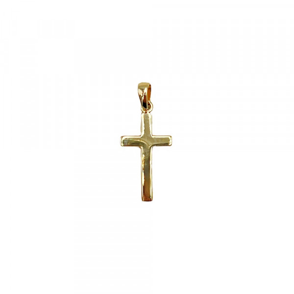 Золотой крестик в желтом цвете