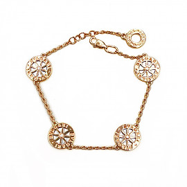 Браслет из золота с цирконом