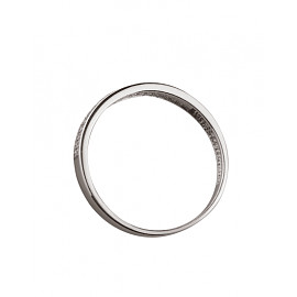 Золота каблучка у білому кольорі з цирконом