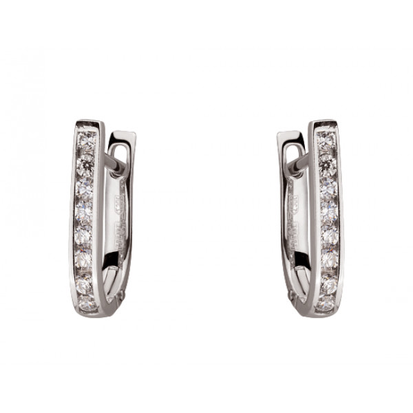 Золоті сережки з цирконом